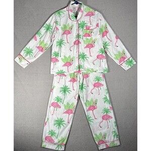 Sant And Abel Pajama Set Women’s Size S Flamingo Palm AOP